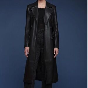 Avec Les Filles Black Trench Coat